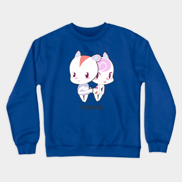 couple love cartoon Crewneck Sweatshirt by Rohman1610